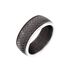 FABIAN Herren Ring Edelstahl Schwarz B 9,2 mm