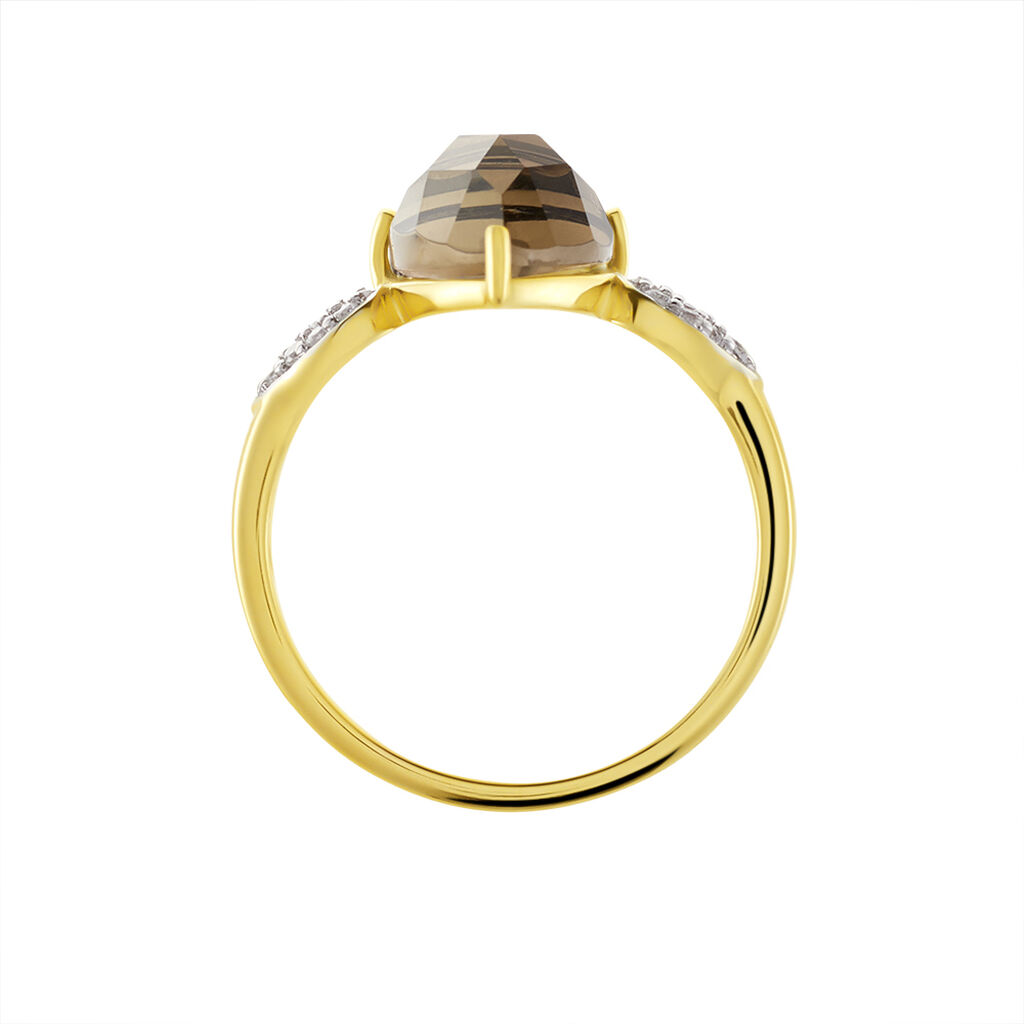 Damen Ring Silber vergoldet 925 Andere Steine Kastanienbraun Evitta  - Solitärringe Damen | OROVIVO