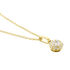 Bloom Damen Collier Gold 375 (9 Karat) Diamant Weiß 0,05 ct Kreis