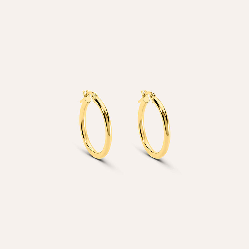 Orecchini A Cerchio Toujours Oro Giallo - Spannringe Damen | OROVIVO