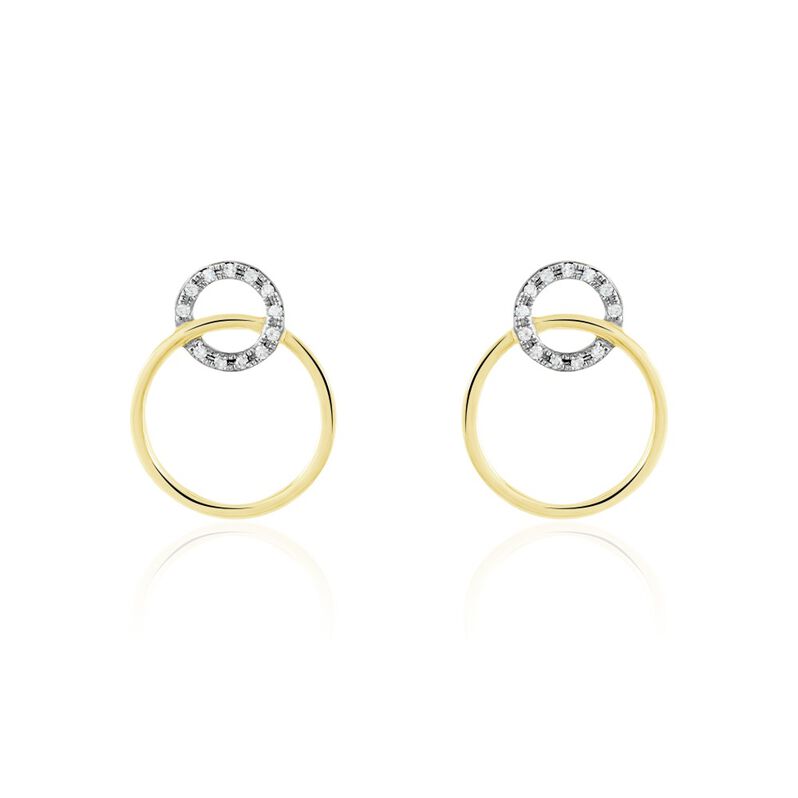Boucles D'oreilles Or Jaune Achim Diamants - Spannringe Damen | OROVIVO