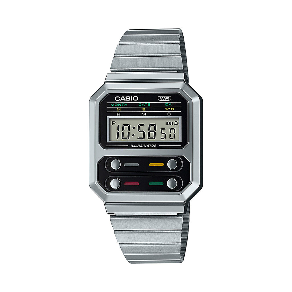CASIO VINTAGE Uhr Edgy Quarz A100WE-1AEF - Armbanduhren Herren | OROVIVO