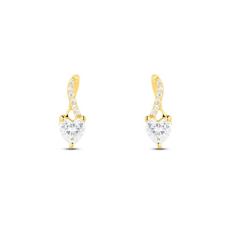 Orecchini Lobo Claire Oro Giallo Cubic Zirconia - Spannringe Damen | OROVIVO