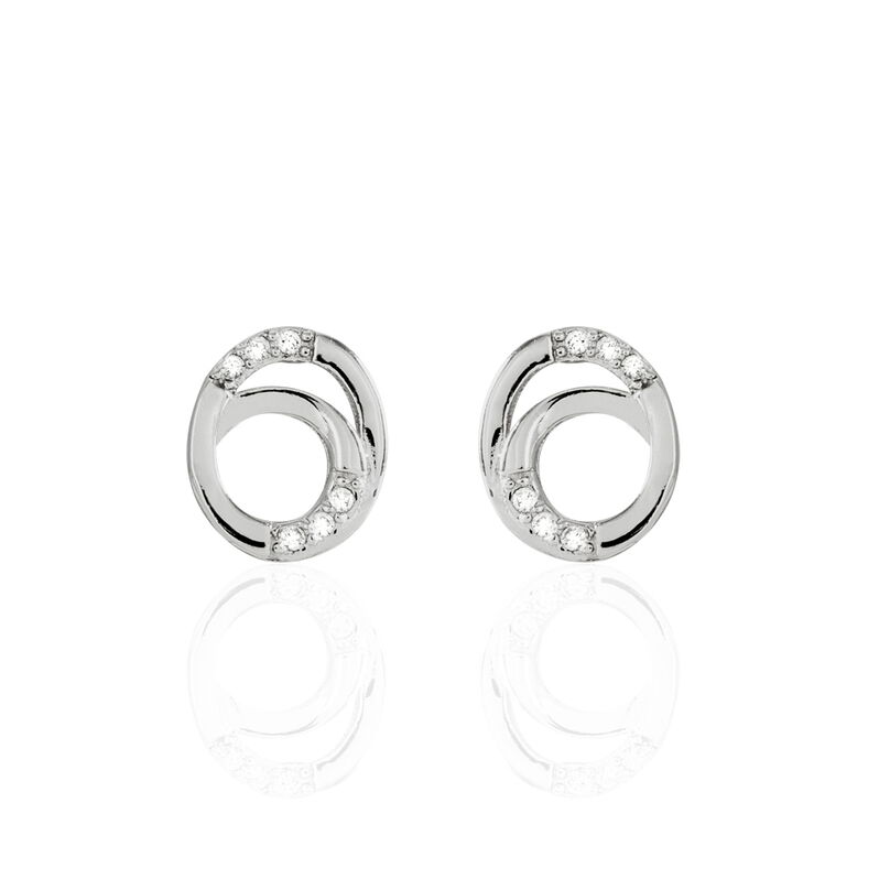 Damen Ohrstecker Silber 925 Zirkonia  - Ohrstecker Damen | OROVIVO