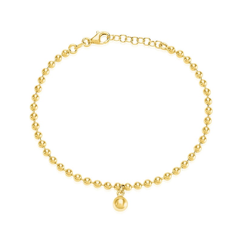 LOTTA Damen Armband Silber vergoldet 925 B 3 mm - Kugelarmb&auml;nder Damen | OROVIVO
