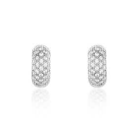 Damen Creolen Silber 925 Zirkonia  - Creolen Damen | OROVIVO