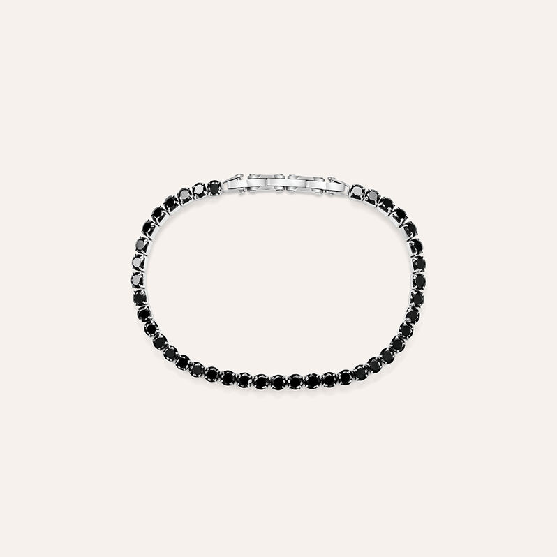 Bracciale Man Code Acciaio Cristallo - Spannringe Herren | OROVIVO