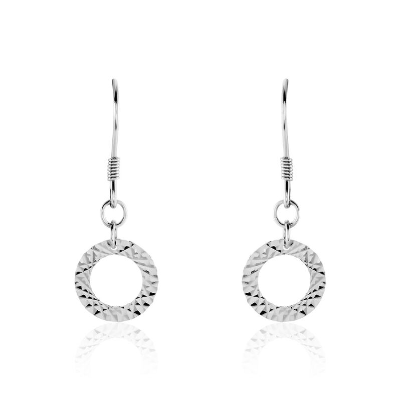 Boucle D'oreilles Pendantes Argent Rhodié Conan - Spannringe Damen | OROVIVO