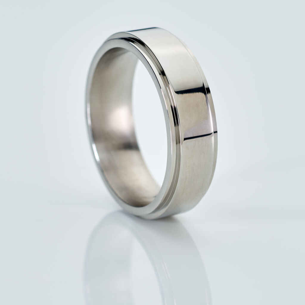 BOND Unisex Ring Edelstahl B 6 mm
