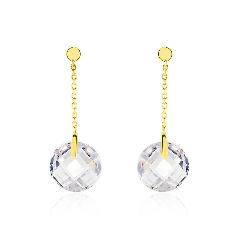 Boucles D'oreilles Pendantes Ludmille Or Jaune Oxyde - Spannringe Damen | OROVIVO