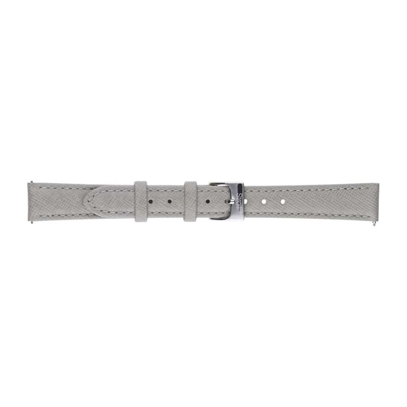Cinturino in pelle saffiano grigio e chiusura easy clickCinturino in pelle verniciata lucida nero con chiusura easyclick - Spannringe Damen | OROVIVO
