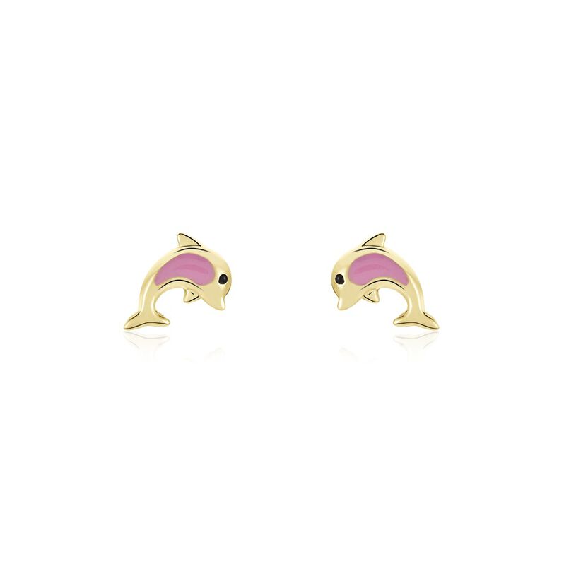 Boucles D'oreilles Puces Mael Dauphin Or Jaune - Spannringe Kinder | OROVIVO