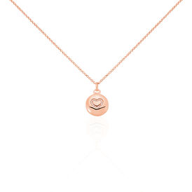 Damen Halskette Silber 925 Rosé Vergoldet Herz - Herzketten Familie | OROVIVO