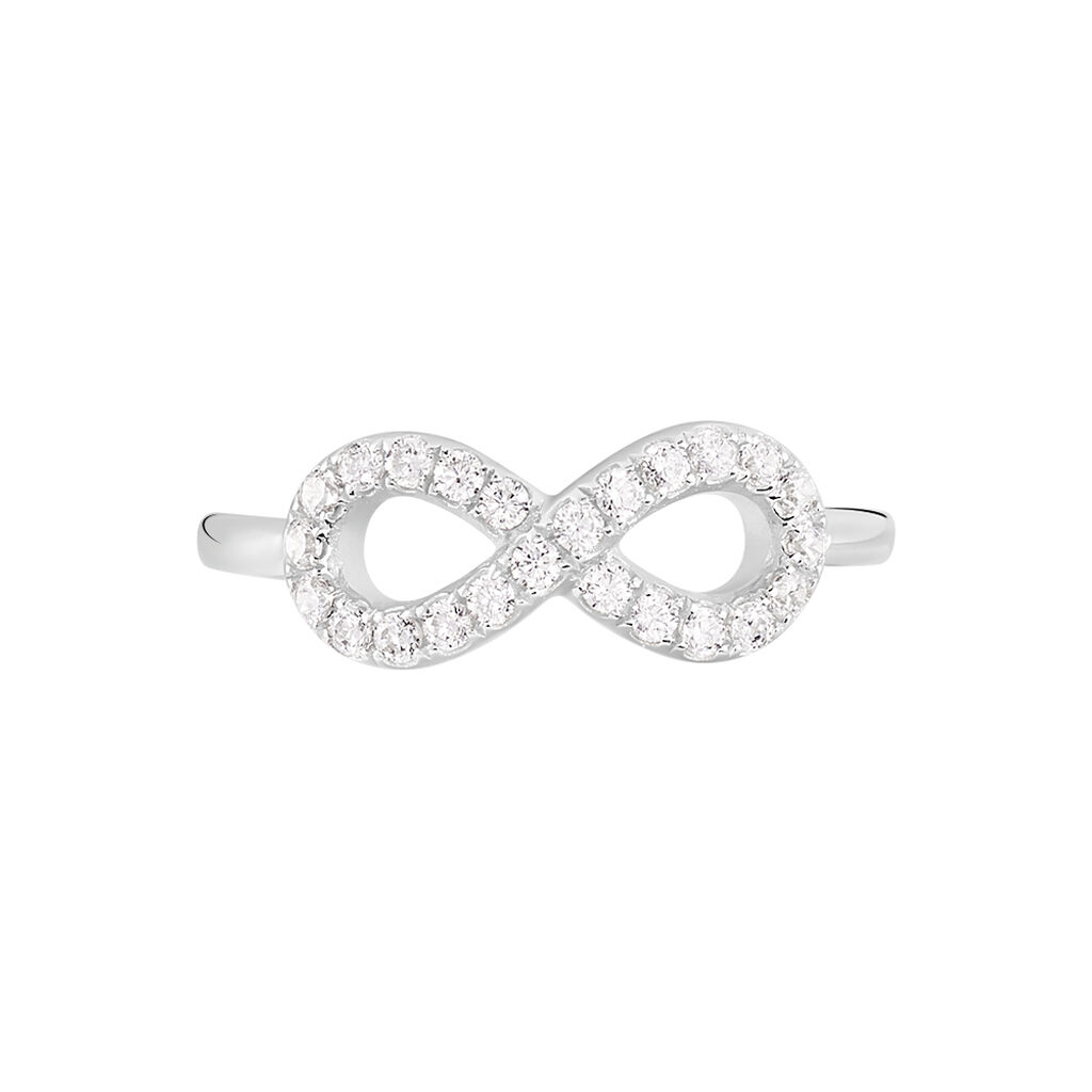 Damen Ring Silber 925 Zirkonia Unendlichkeit Davila 50  - Ringe mit Stein Damen | OROVIVO