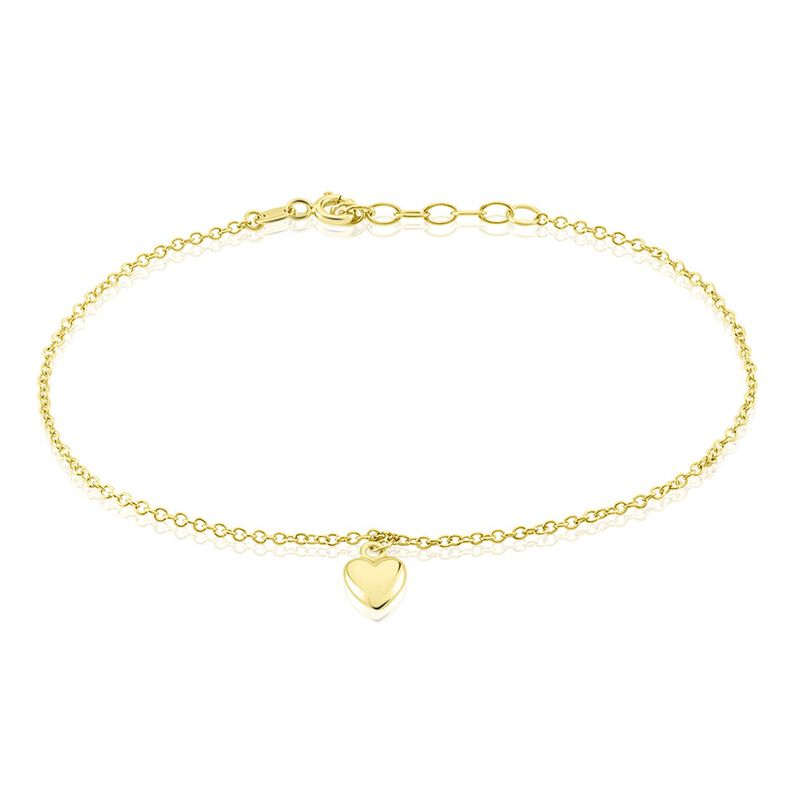 HEART Damen Armband Silber vergoldet 925 B 1,4 mm - Armb&auml;nder Damen | OROVIVO