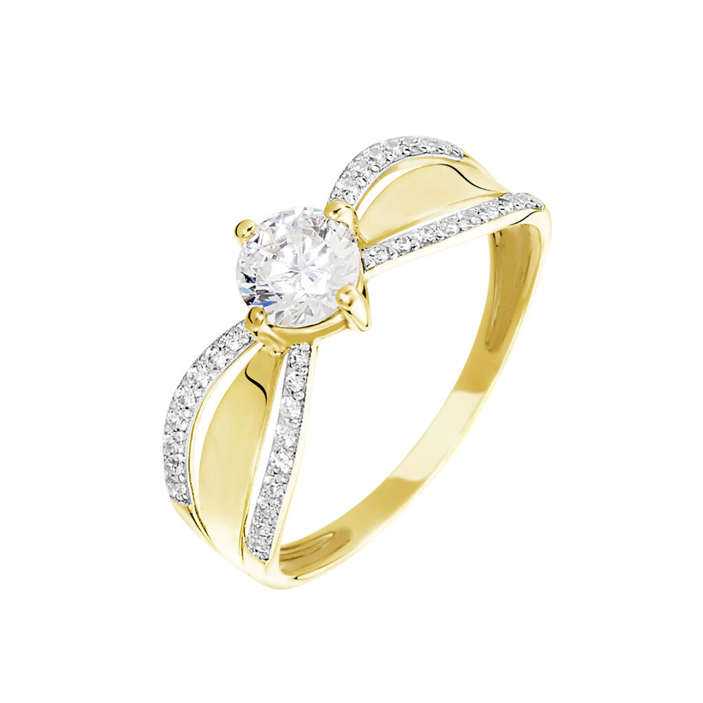 Bague Or Jaune Rozabel Pince - Spannringe Damen | OROVIVO