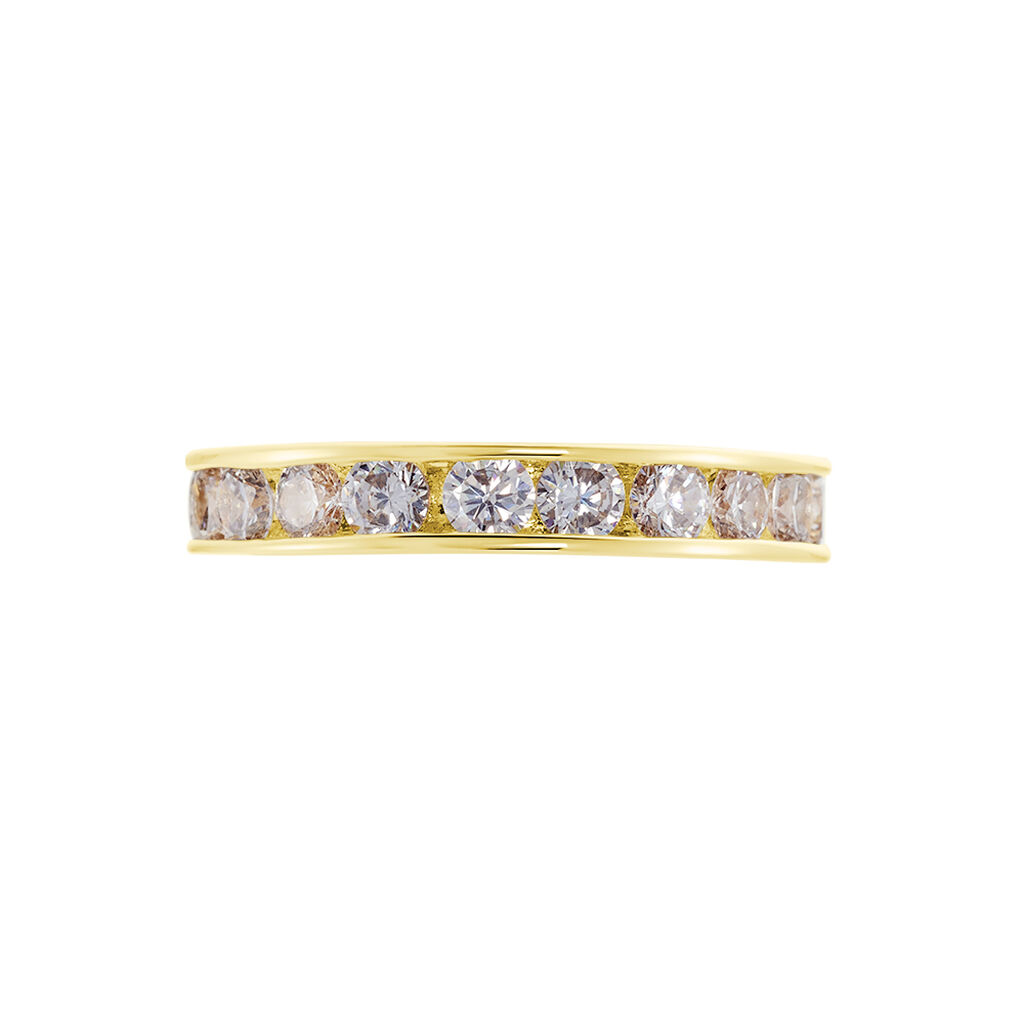 Damen Ring Vergoldet Zirkonia Marita 3,00mm  - Ringe mit Stein Damen | OROVIVO