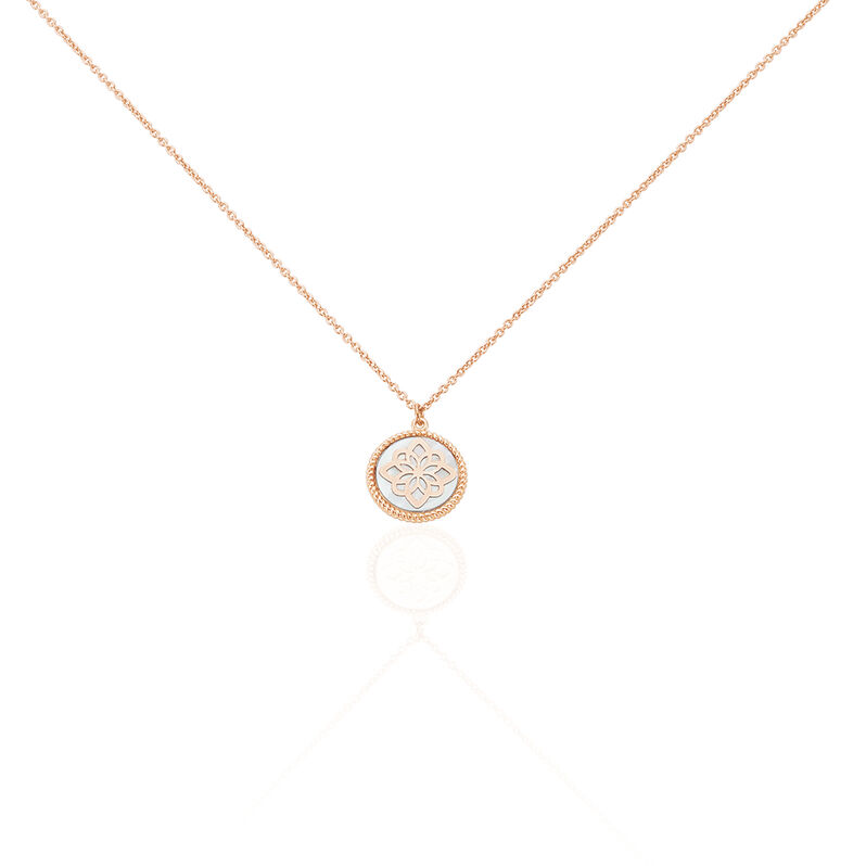Collier Rosae Argent Rose Nacre - Spannringe Damen | OROVIVO