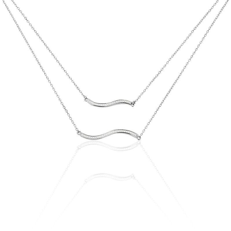 Damen Halskette Silber 925 Zirkonia  - Halsketten Damen | OROVIVO