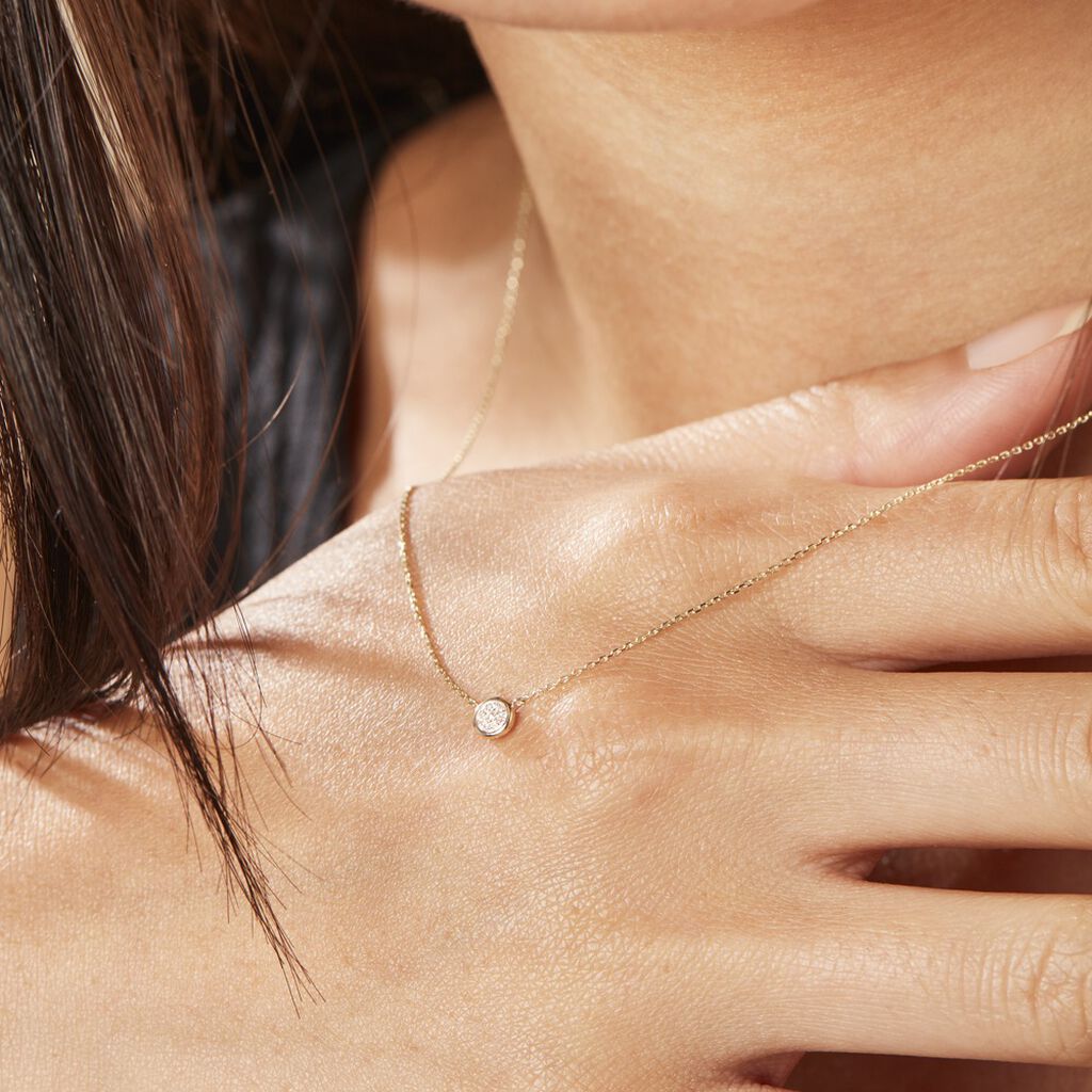 Collier Or Jaune Sofia Diamants - Spannringe Damen | OROVIVO
