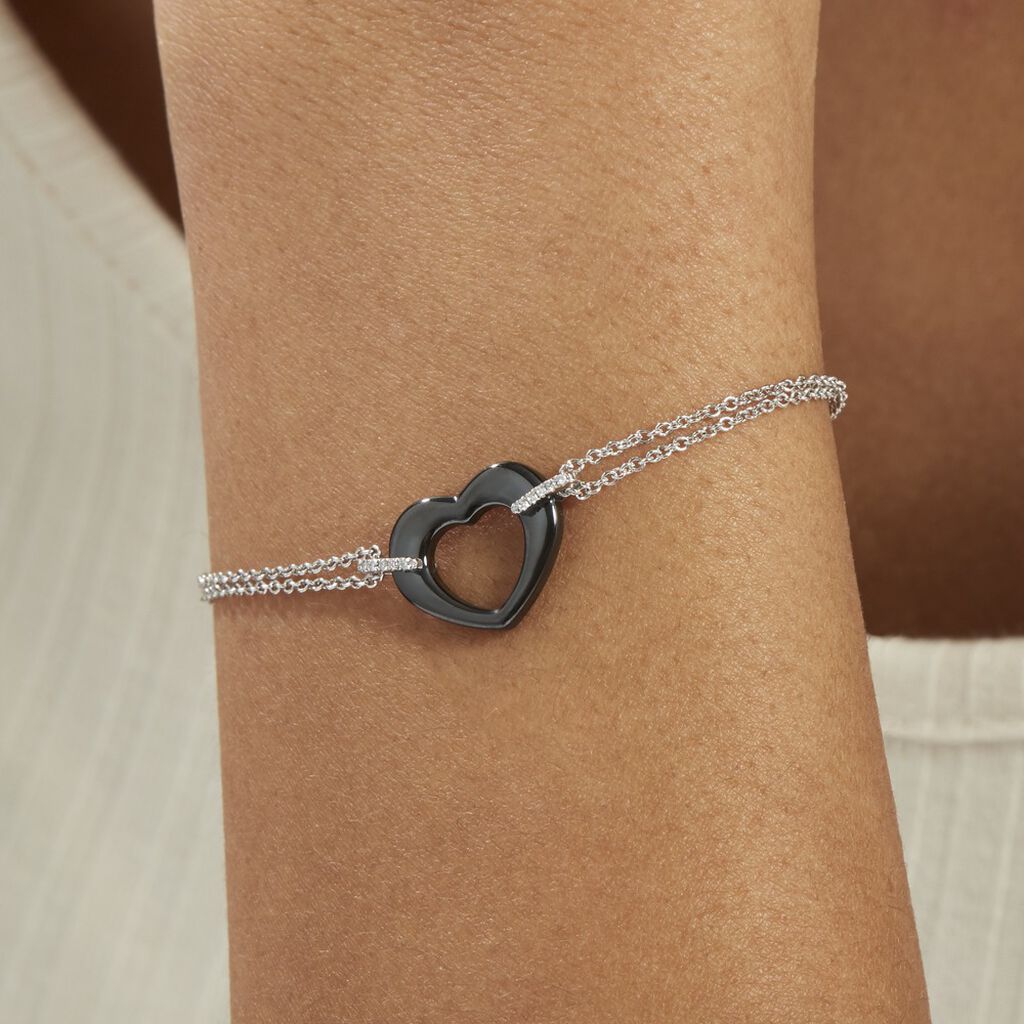 Bracelet Argent Et Céramique - Spannringe Damen | OROVIVO