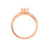 SHINE Damen Ring Rosegold 750 (18 Karat) Diamant Wei&szlig; 0,17 ct Kreis
