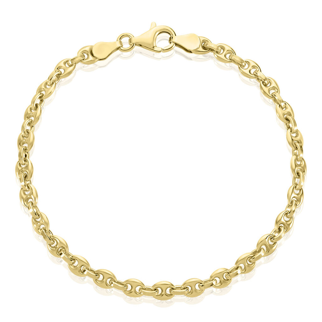 KOFI Damen Armband Silber vergoldet 925 B 4,5 mm
