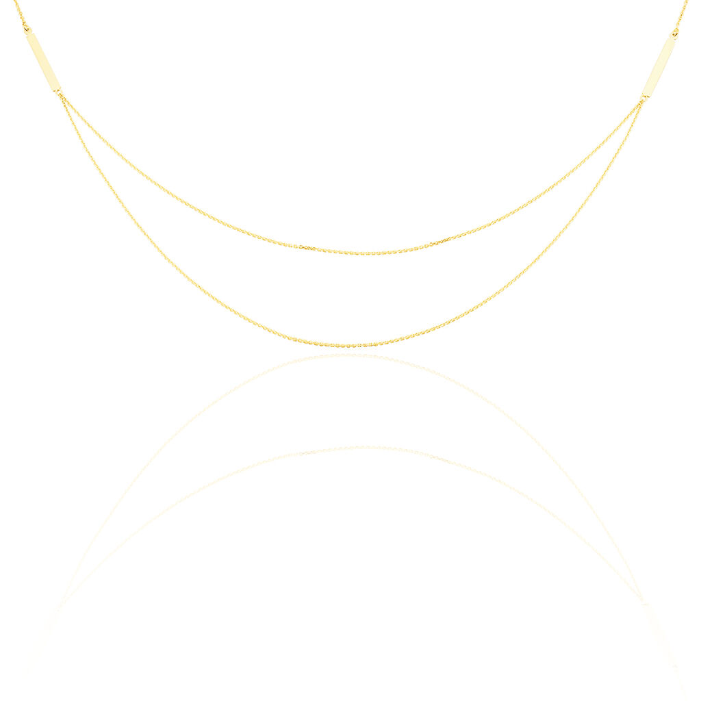 SWING Damen Collier Gold 375 (9 Karat), Collier ohne Stein