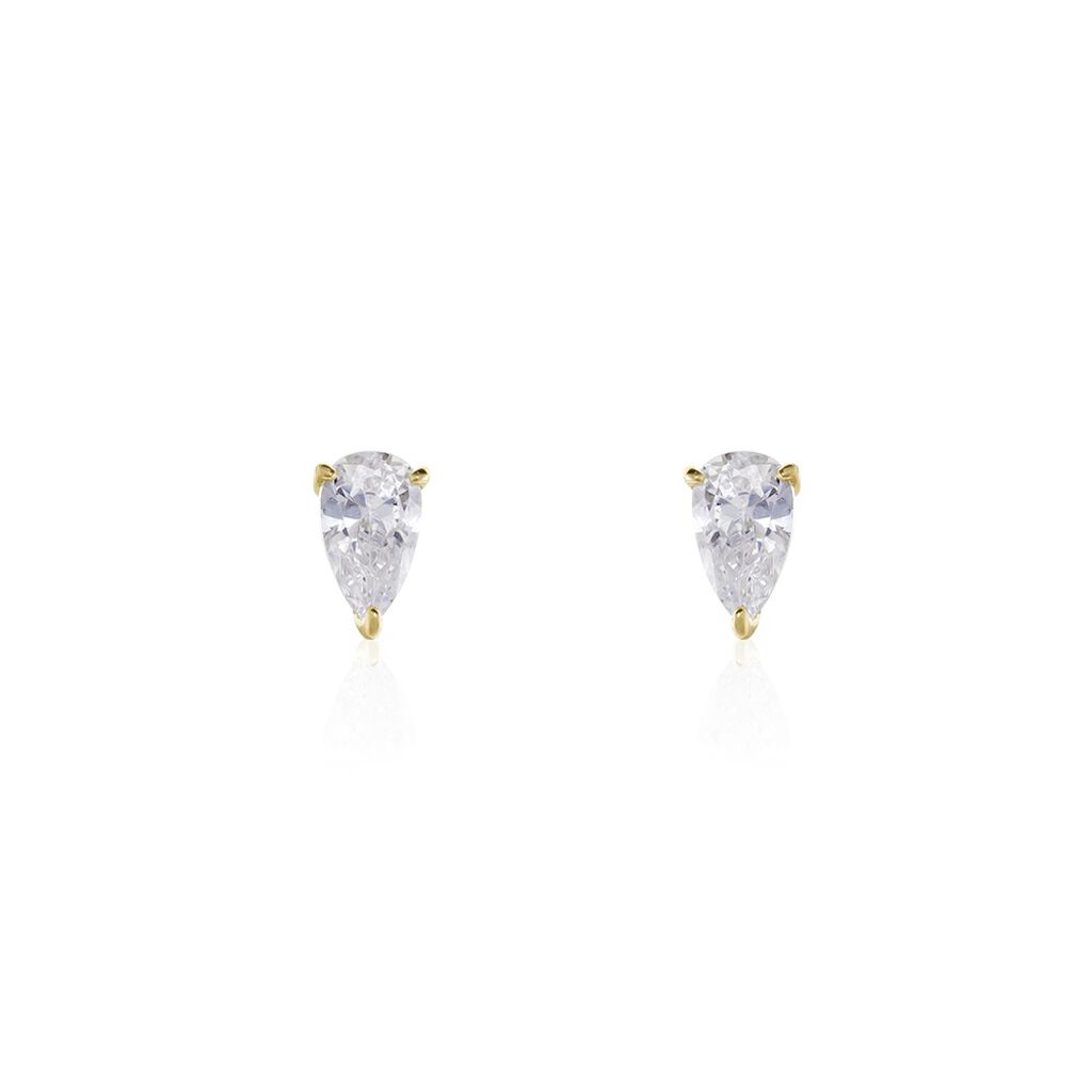 Damen Ohrstecker Gold 375 Zirkonia  - Ohrstecker Damen | OROVIVO