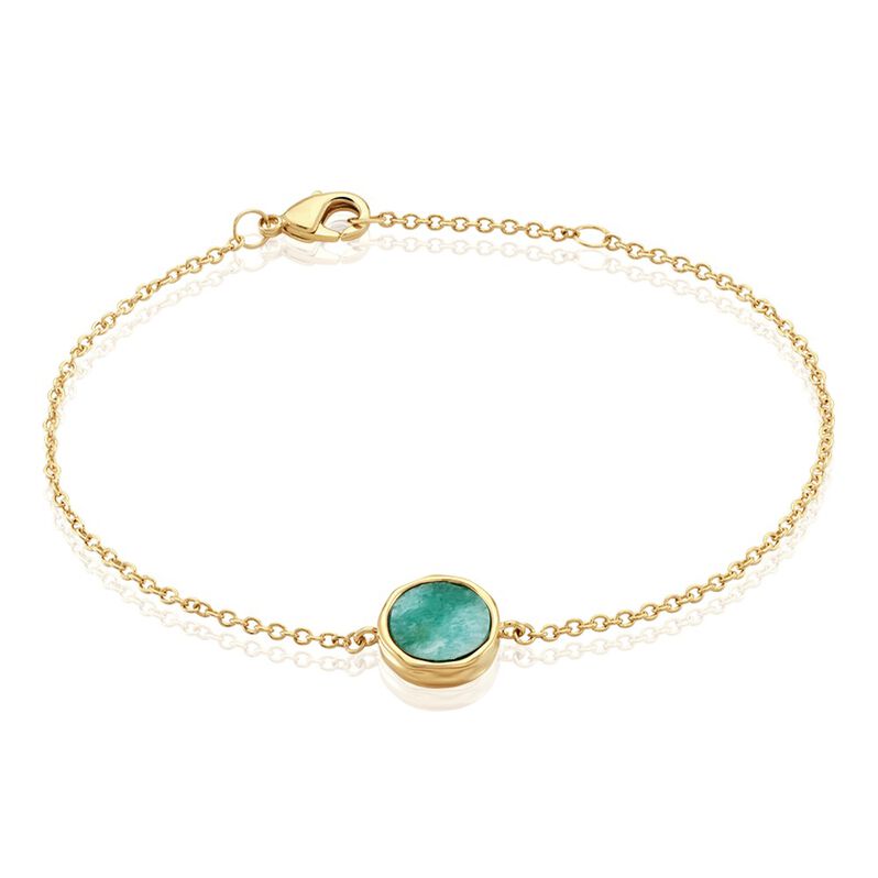 Bracelet Plaqué Or Neassa Amazonite - Spannringe Damen | OROVIVO