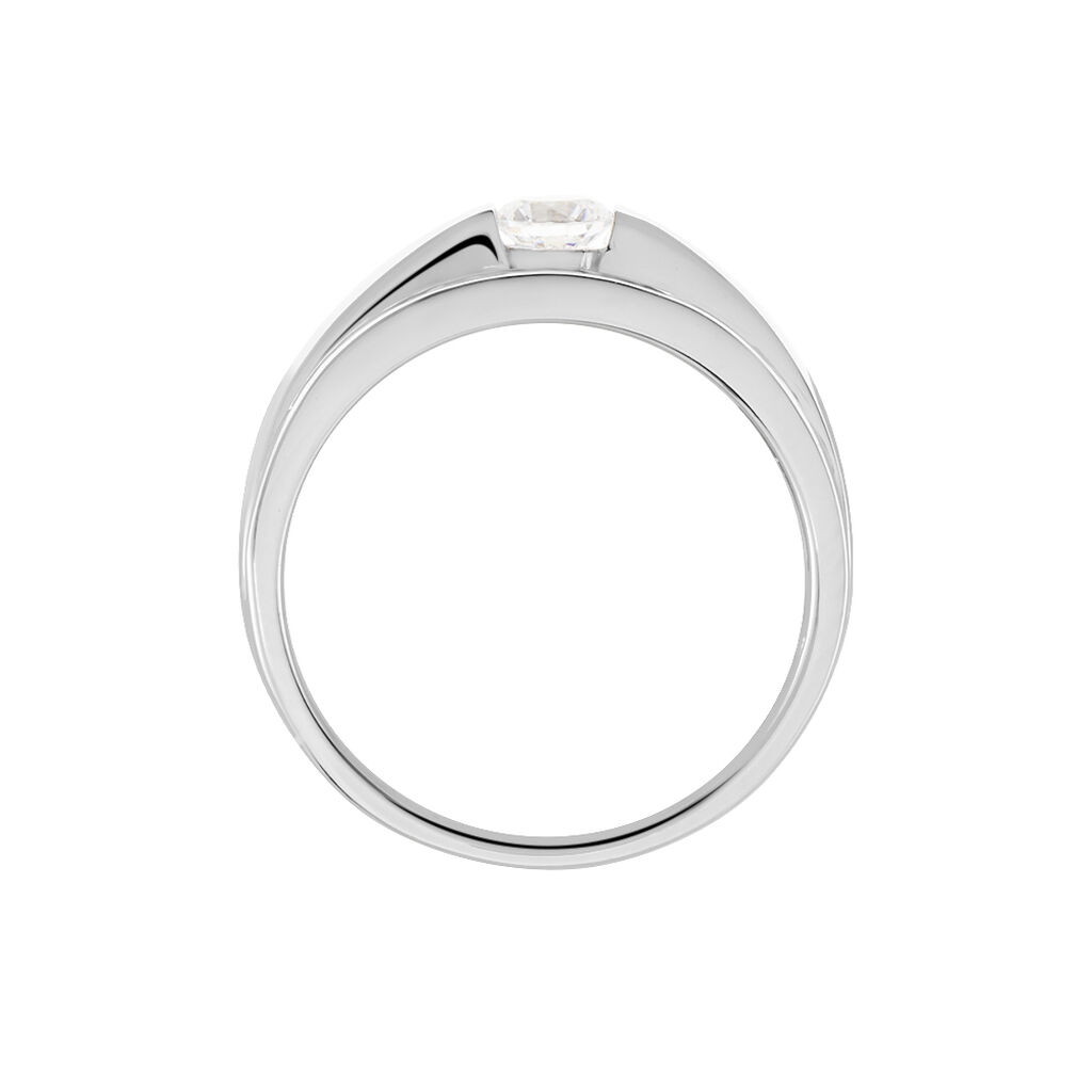 ELLEANA Damen Ring Silber 925 Zirkonia Wei&szlig; B 4,1 mm