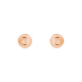 Damen Ohrstecker Silber 925 Rosé Vergoldet 4mm - Ohrstecker Damen | OROVIVO