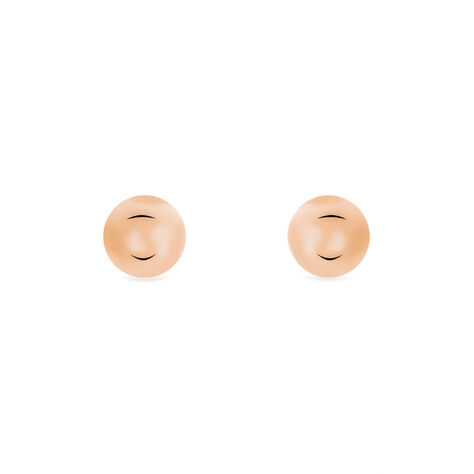 Damen Ohrstecker Silber 925 Rosé Vergoldet 4mm - Ohrstecker Damen | OROVIVO