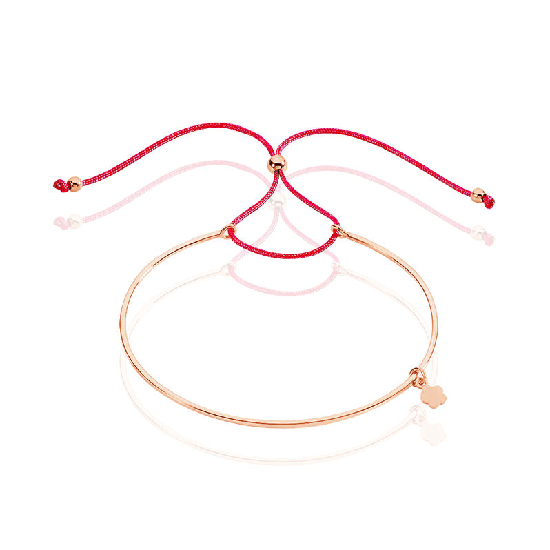 Bracelet Jonc Argent Rose Gina - Spannringe Damen | OROVIVO
