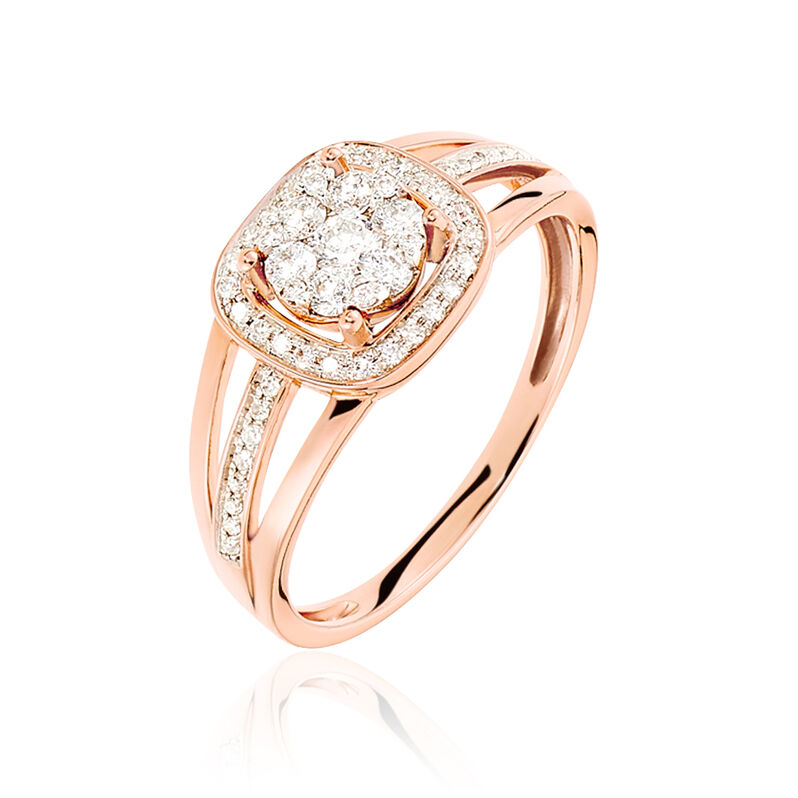 Bague Nymphas Or Rose Diamant - Spannringe Damen | OROVIVO