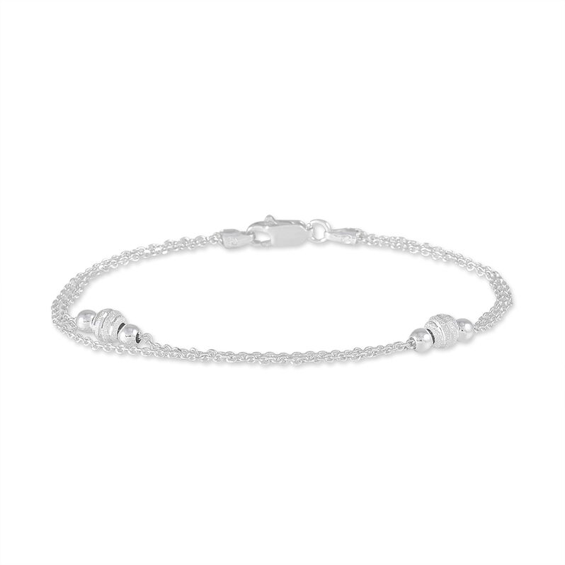 Bracelet Soukeyna Argent Blanc - Spannringe Damen | OROVIVO