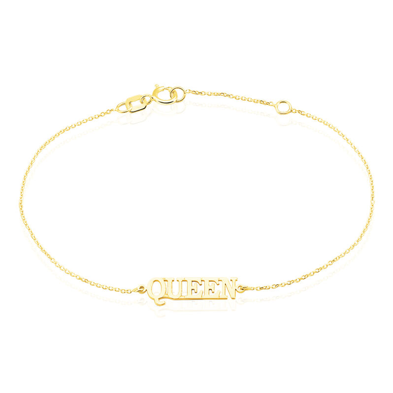 Bracelet Or Jaune Elynnia Message Unique - Spannringe Damen | OROVIVO