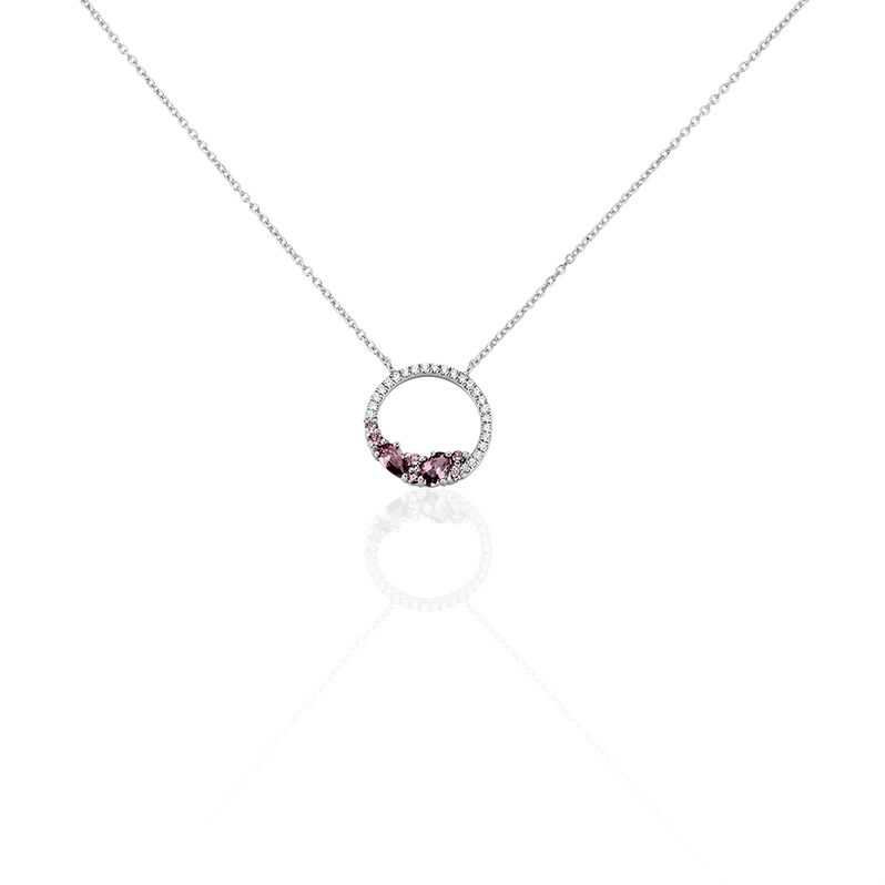 Collier Sandie Argent Blanc Oxyde De Zirconium - Spannringe Damen | OROVIVO
