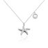 ZVEZDALINA Damen Collier Silber 925 Perlmutt Perlmutt Seestern B 1,1 mm