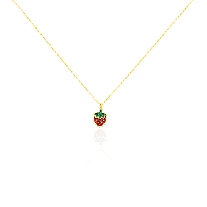 Collier Or Jaune Tharia Fraise - Spannringe Kinder | OROVIVO