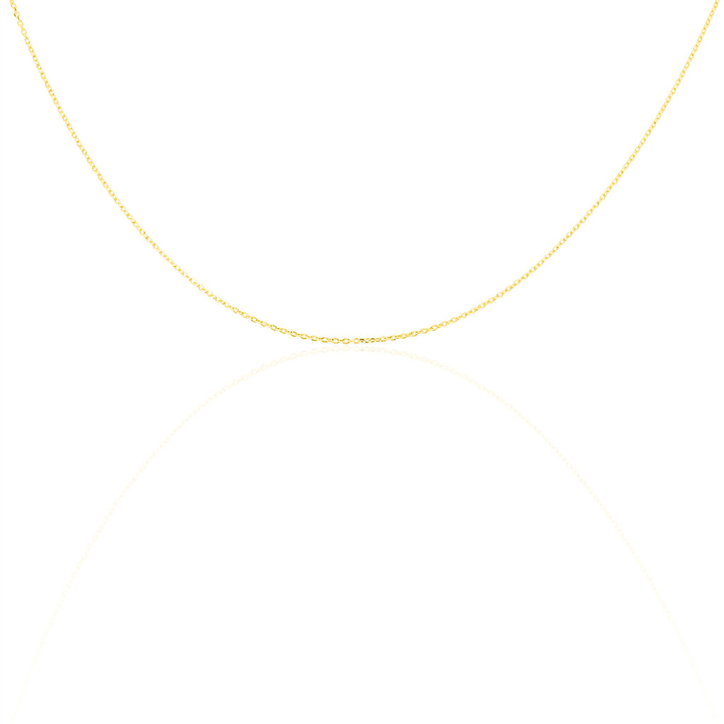 Damen Ankerkette Gold 375 Diamantiert 40cm