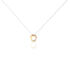 Trici Damen Collier Gold 375 (9 Karat) Diamant Wei&szlig; 0,05 ct Kreis