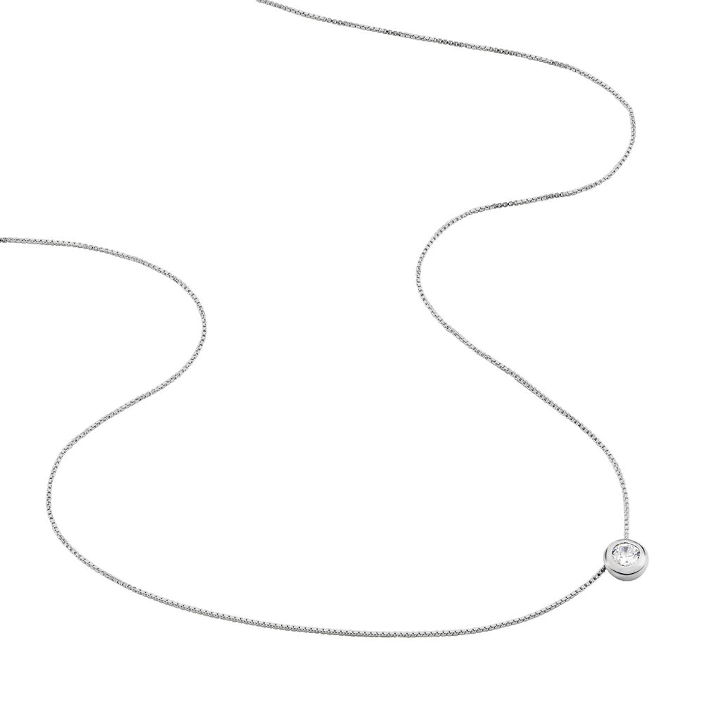 Damen Collier Silber 925 Zirkonia Bamala 1 - Halsketten Damen | OROVIVO
