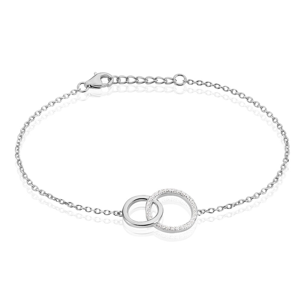 Damenarmband Silber 925 Zirkonia Kreis Valeriana - Armbänder mit Anhänger Damen | OROVIVO