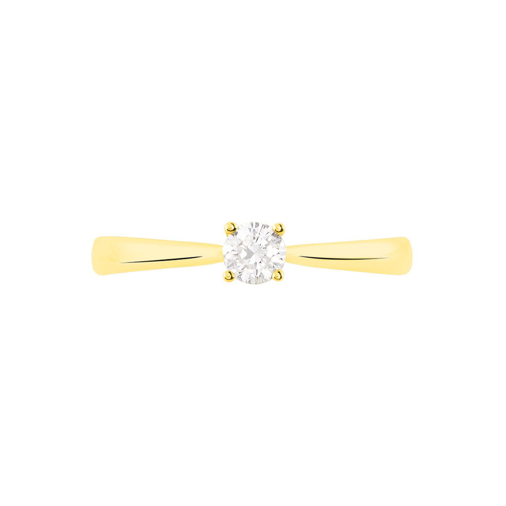 VICTORIA Damen Ring Gold 375 (9 Karat) Diamant Wei&szlig; 0,25 ct