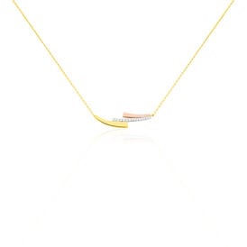 Damen Halskette Gold 375 Tricolor Zirkonia - Ketten mit Anhänger Damen | OROVIVO