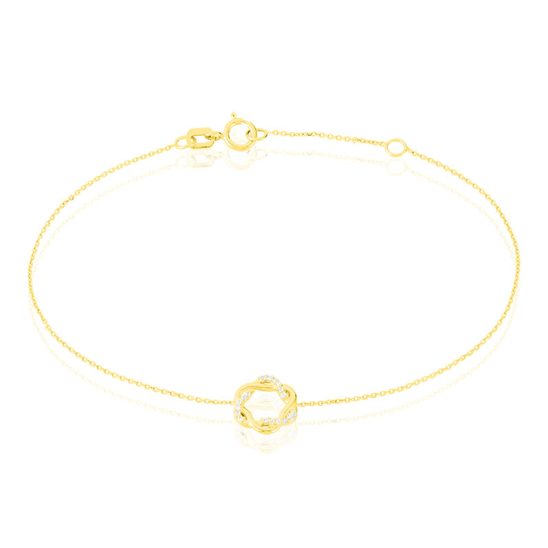 Bracelet Or Jaune Carolyne Forme Cercle - Spannringe Damen | OROVIVO