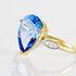 EVITTA Damen Ring Silber vergoldet 925 Andere Steine Blau 3,65 ct