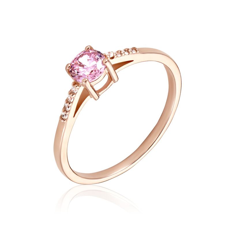 Bague Eppie Argent Rose Oxyde De Zirconium - Spannringe Damen | OROVIVO