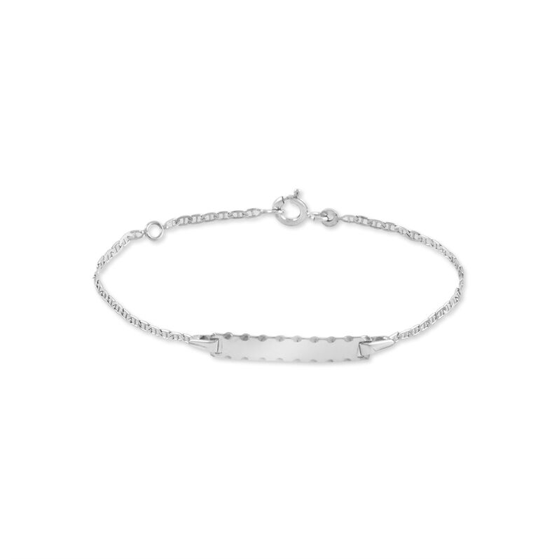 Bracelet Identité Naziha Or Blanc - Spannringe Kinder | OROVIVO